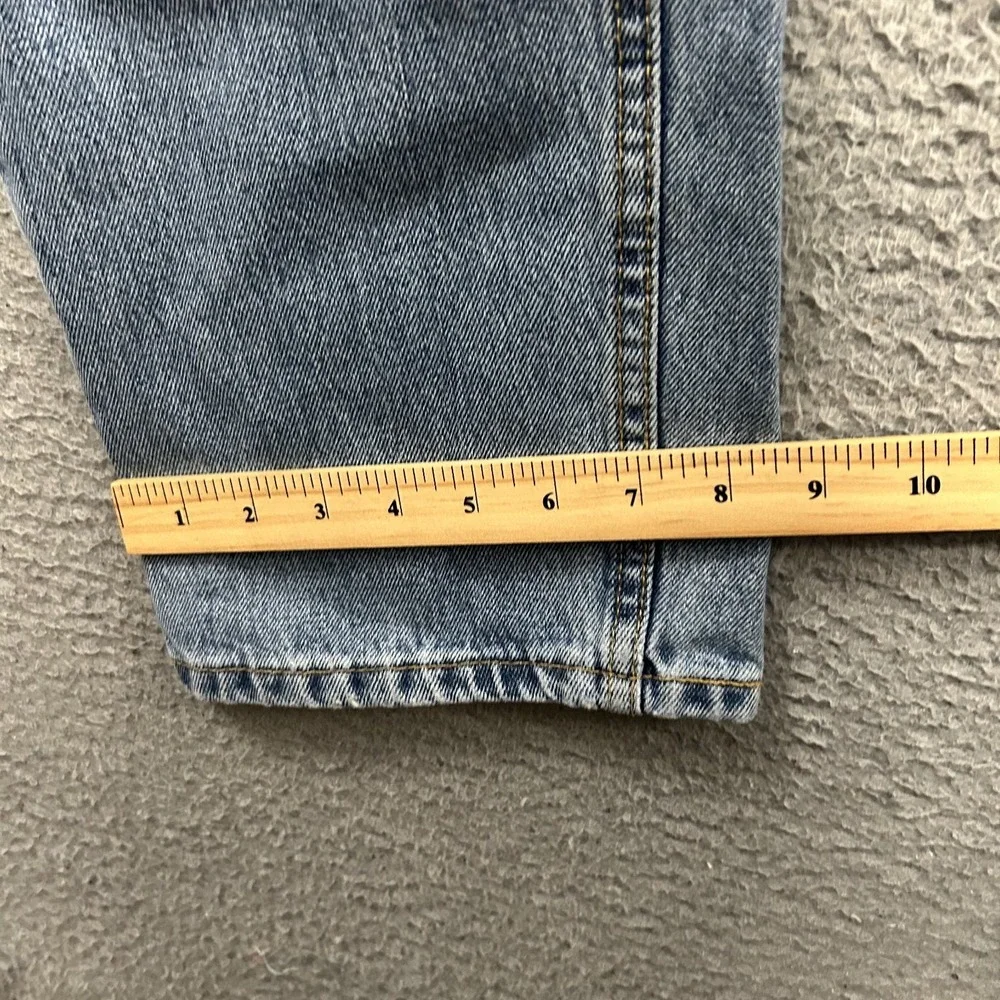 Levis Jeans Mens 36x32 Blue Denim 505 Regular Straight American Light Wash Adult